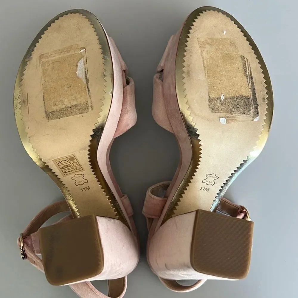 Tory Burch Loretta Velvet Platform Size 11